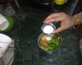 A picture of step 3 of Kairi Mint Jaggery Chutney.