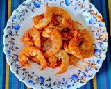 Foto del paso 13 de la receta Garbanzos y langostinos con reducción de las cabezas