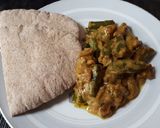 A picture of step 6 of Okra Curry.