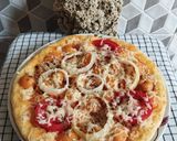 Foto langkah ke 9 dari resep Pizza Teflon homemade.