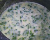A picture of step 4 of Moog dal And spinach soup.