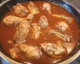 A picture of step 10 of Chicken Quorma.