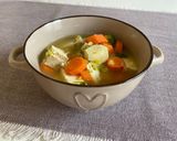 Tofus brokkolis, karfiolos zöldségleves recept fázis 6 fotója