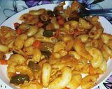 वेज मेकरोनी (Veg macaroni recipe in hindi) रेसिपी चरण 5 फोटो