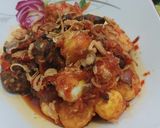 Foto langkah ke 3 dari resep Balado telur puyuh ati ampela dan tahu / telur puyuh balado.