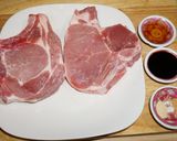 A picture of step 1 of Grilled Pork Chops with Sweet and Sour Sauce.