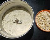 A picture of step 2 of Sattu powder laddu.