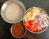 A picture of step 1 of Masoor Pulao / Pulav.