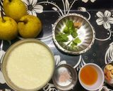 A picture of step 1 of Babugosha (Indian Pear 🍐) Lassi.