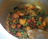 A picture of step 5 of Green peas and potato pulao.