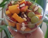 عکس مرحله 3 از دستور سالاد میوه با انگور
