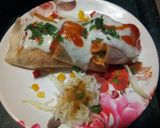 A picture of step 4 of Maggi Jini dosa.