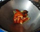 A picture of step 2 of Echor er Torkari or Echor er Dalna (Kathal ki Sabzi).