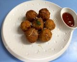 A picture of step 6 of Rice cheesy pakoda.