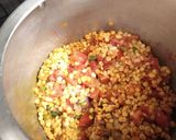 A picture of step 2 of Sai bhaji (Sindhi style dal Palak).