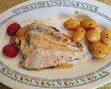 Foto del paso 11 de la receta: Filetes de rodaballo sobre una cama de verduras y al horno