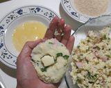 Foto del paso 3 de la receta: Bombas de papa con jamón y queso