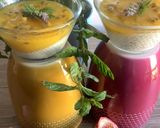 Une image de l'étape 11 de Panna cotta mange 🥭passion 🍅🌱menthe Pouliot🌿.
