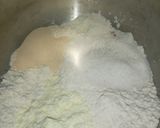 A picture of step 1 of Leopard print bread.