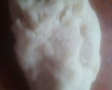 A picture of step 1 of Suji ke golgappe- famous street snack and all time favourite.