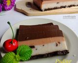 Foto langkah ke 10 dari resep Puding Lapis Coklat Oreo Milo.