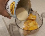 A picture of step 1 of Mango and Ice Cream Shake.