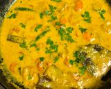 A picture of step 6 of Prawn Zafrani.