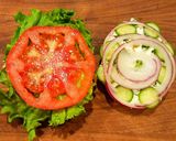 A picture of step 9 of Mike's Cold Alaskan King Crab Cheese Bagel Spread.