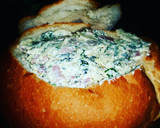 A picture of step 4 of Bacon and spinach cob loaf.