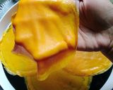 Gambar langkah 10 resipi Durian Crepe Kastad.