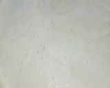 A picture of step 2 of Awara with egg souce.
