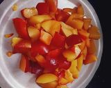 A picture of step 1 of Plum chutney.