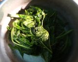 Foto langkah ke 1 dari resep Daun Pepaya dgn Cumi asin.