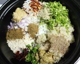 A picture of step 1 of Quinoa Rice Tikki.