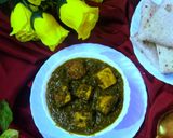 A picture of step 5 of Palak Paneer.