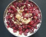 A picture of step 3 of Simple Raspberry Eaton mess.