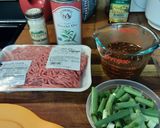 A picture of step 1 of Mongolian Ground Beef.