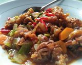 Foto langkah ke 5 dari resep Cumi Tepung Saus Tiram Pedas.
