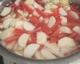 A picture of step 2 of Carrots Cauliflower,turnip Pickle.