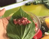 Hình bước làm 2 của món Bò cuộn lá lốt phiên bản đi finic ngày lễ