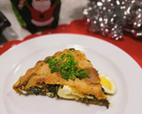 Foto del paso 7 de la receta: Tarta de carne, espinacas y huevos ☃️😋