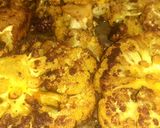 A picture of step 2 of Cauliflower steak.