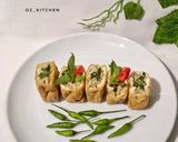 Foto langkah ke 5 dari resep Tahu Kantong Jamur Kemangi.