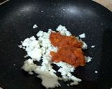A picture of step 5 of Palak paneer pulao.