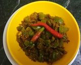 A picture of step 5 of Capsicum Besan ki Sabji.