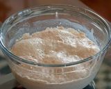 A picture of step 1 of Soft pillow dinner rolls.