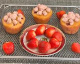 A picture of step 25 of Eggless Strawberry Muffins With Strawberry Buttercream Frosting.