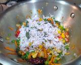 A picture of step 2 of Mix vegetable Thoran.