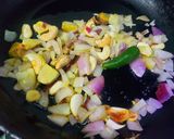 A picture of step 2 of Punjabi Dum Aloo.