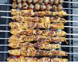 عکس مرحله 2 از دستور جوجه کباب و دل مرغ کبابی😋